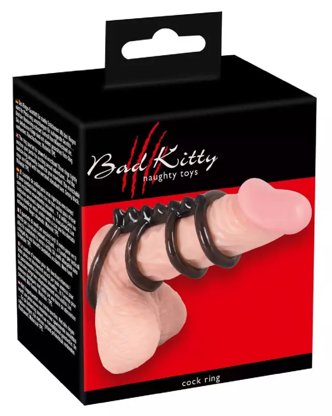 Image du Bad Kitty Ring Quartett, cockring durable et confortable pour améliorer performance et plaisir-1