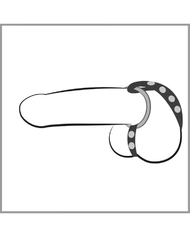 Leather Strap Bad Kitty, cockring en cuir de haute qualité pour endurance et confort-6
