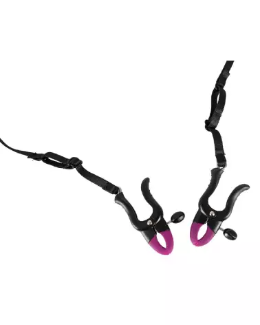 Image BK Pearl String & Silicone Clamp de Bad Kitty, pinces à tétons et clitoris en silicone avec perles-5