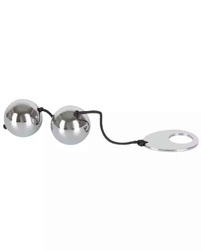 Image des Boules de Geisha Métalliques Bad Kitty pour exercices de Kegel et plaisir intime-3