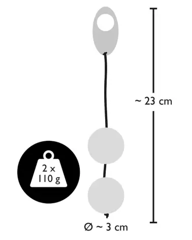 Image des Boules de Geisha Métalliques Bad Kitty pour exercices de Kegel et plaisir intime-4