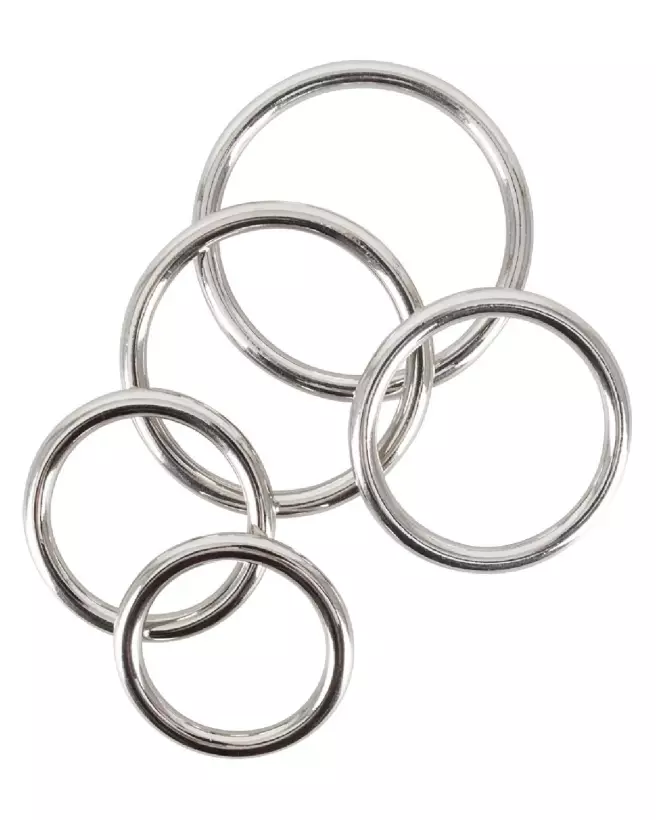 Set de 5 Anneaux Métalliques Bad Kitty pour amélioration de la performance-3