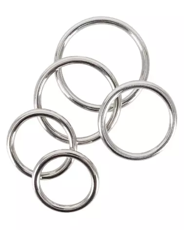 Set de 5 Anneaux Métalliques Bad Kitty pour amélioration de la performance-3