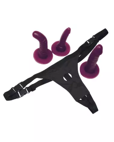 Image du Bad Kitty Strap-on Purple, gode ceinture de haute qualité pour couples-2