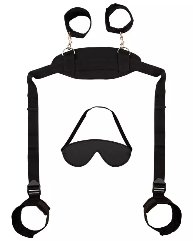 Image Bad Kitty Neck-Wrist-Ankle Restraints - Kit de Contraintes BDSM-2