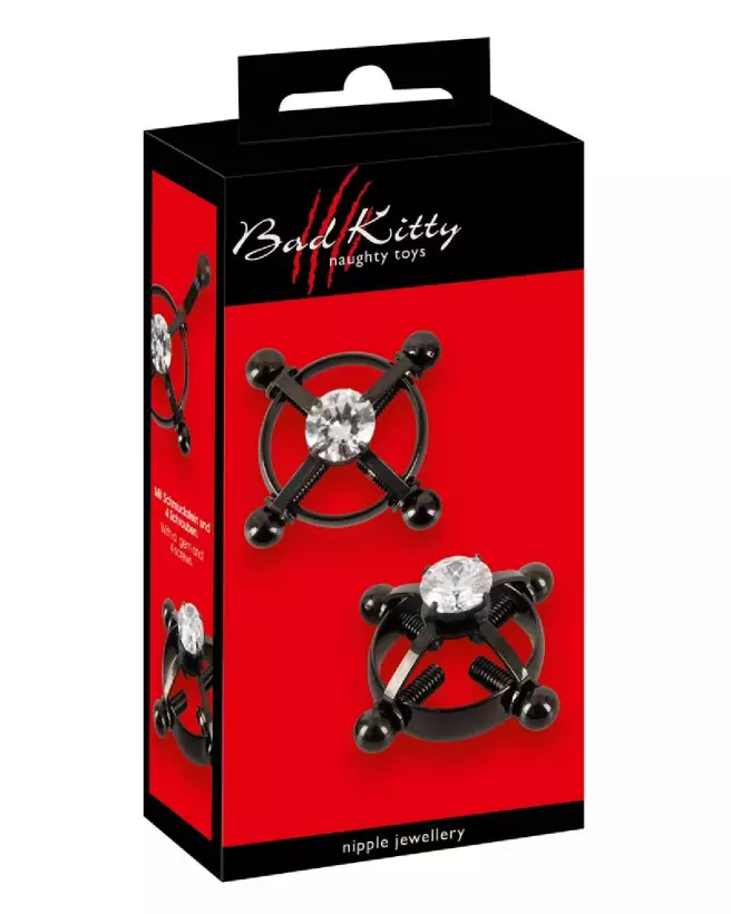 Image des pinces à tétons Bad Kitty, bijoux érotiques pour stimulation-1