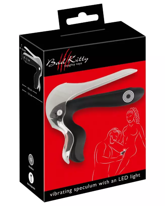 Image de Bad Kitty Vibrating Speculum pour exploration intime et plaisir adulte-1