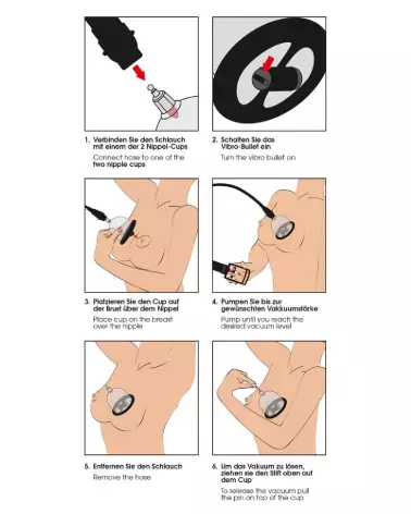 Image Bad Kitty Vibrating Nipple Cup pour stimulation des tétons-7