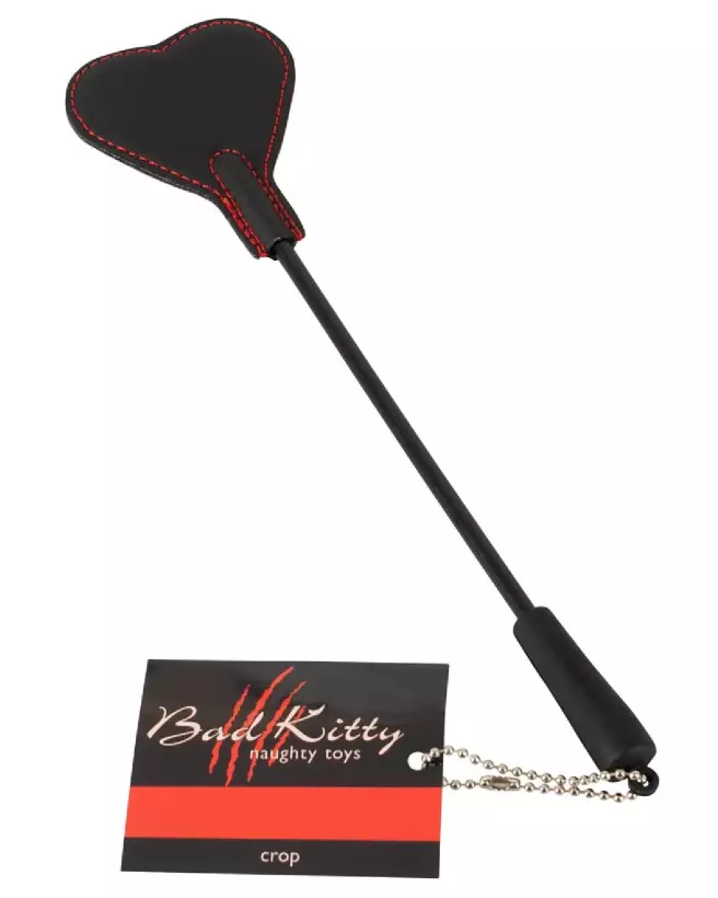 Mini Crop Cœur Bad Kitty pour jeux BDSM et domination douce-1