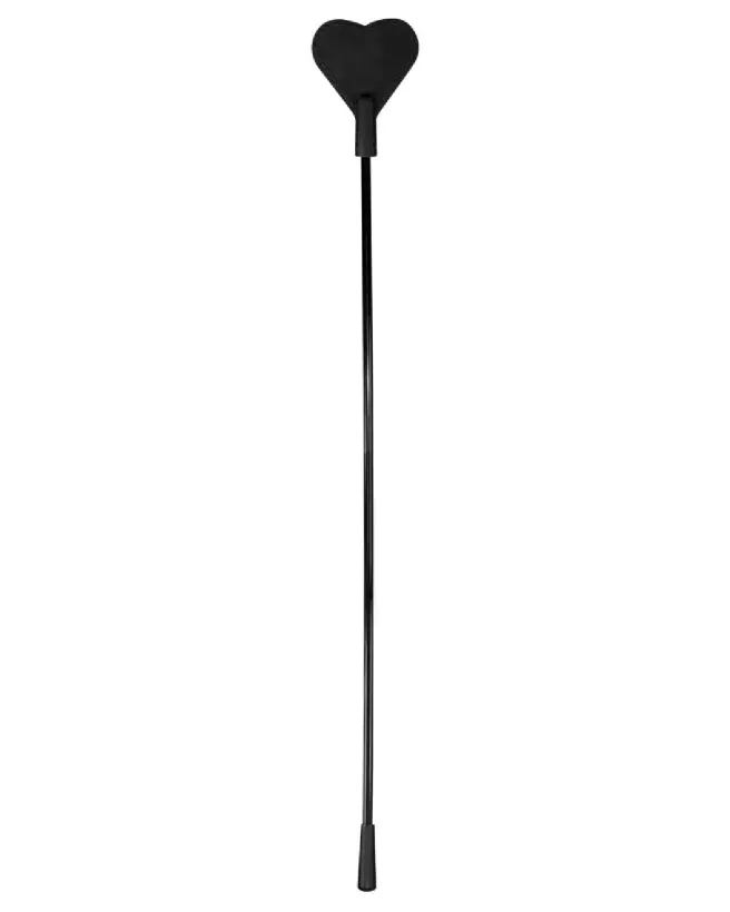 Crop with Heart Black de Bad Kitty pour jeux BDSM-1