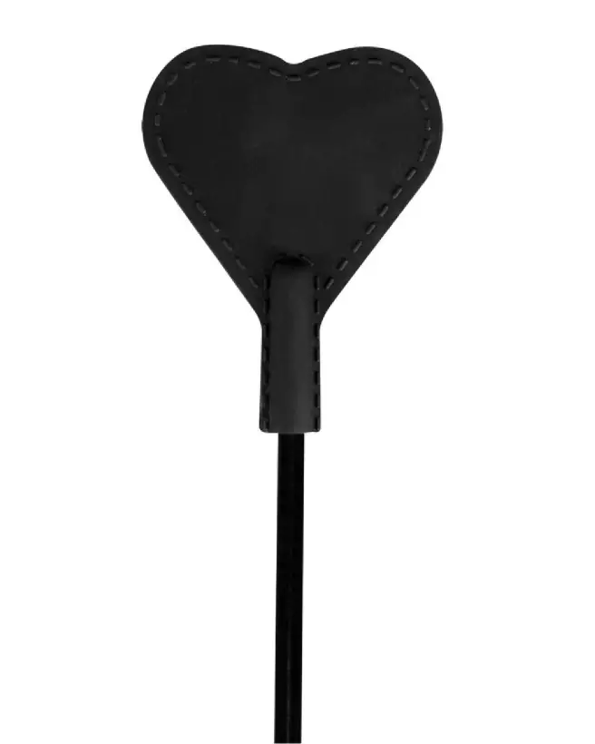 Crop with Heart Black de Bad Kitty pour jeux BDSM-2
