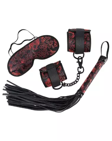Set de Bondage Bad Kitty avec menottes, masque et tapette-2