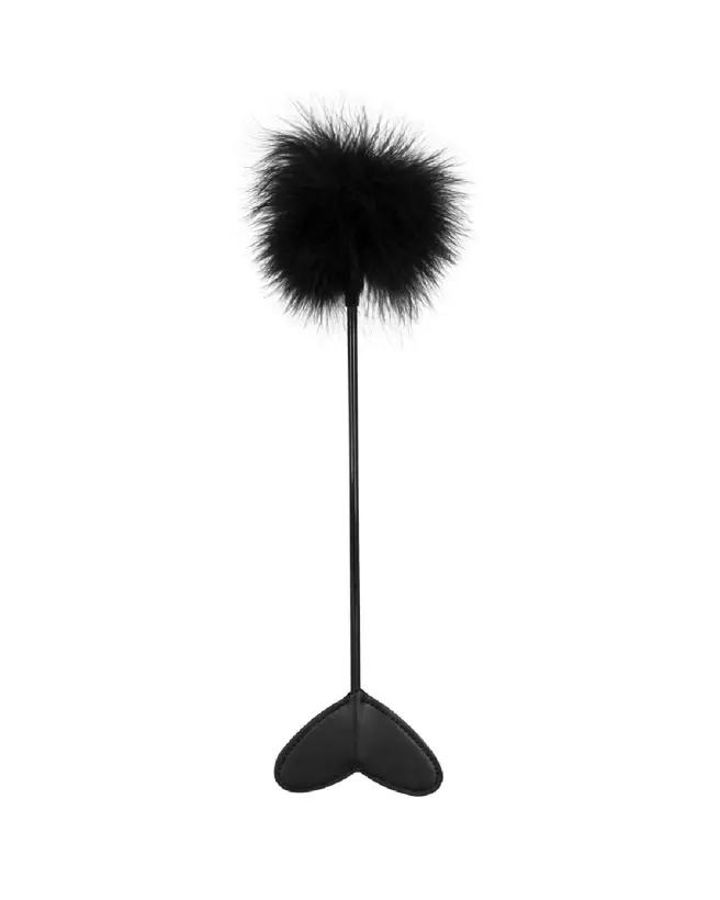 Image du Feather Wand Black par Bad Kitty, plumeau coquin pour jeux sensuels-3