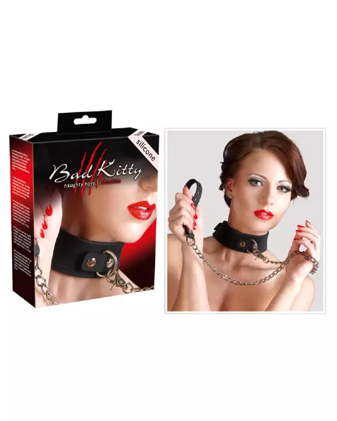 Image du collier en silicone Bad Kitty pour chiens, confort et style-6