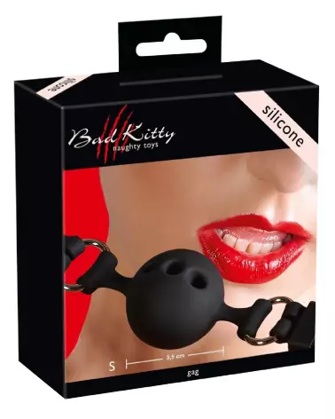 Baillon Gag en Silicone Bad Kitty pour jeux de soumission-1
