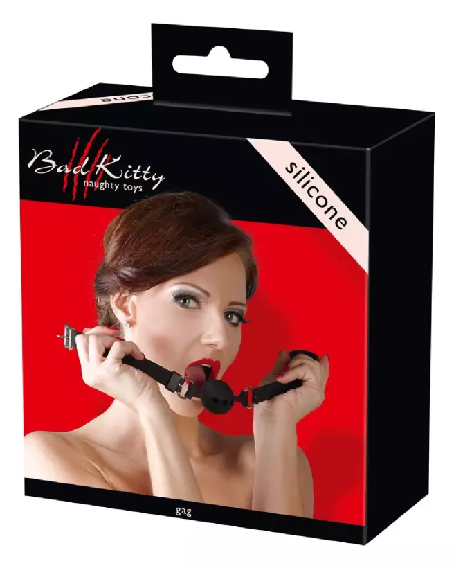 Baillon Gag en Silicone Bad Kitty pour jeux de soumission-4