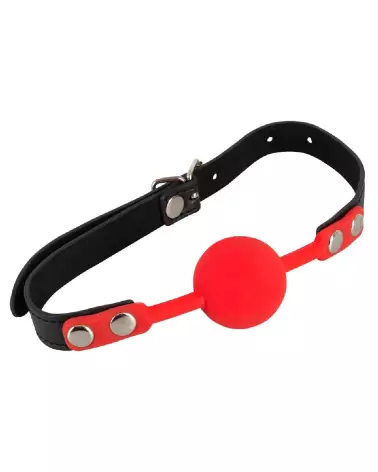 Baillon rouge en silicone Bad Kitty pour jeux BDSM-2