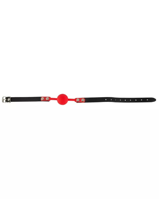 Baillon rouge en silicone Bad Kitty pour jeux BDSM-4