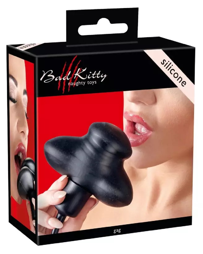 Image du baillon Silicone Gag de Bad Kitty pour jeux de soumission-1