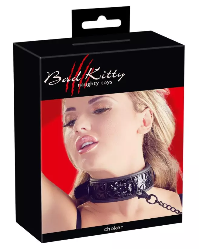 Collier et laisse Bad Kitty pour chien, accessoire durable et confortable-1