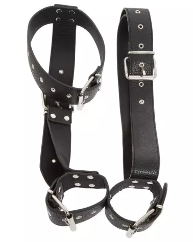 Bad Kitty Neck Restraint with Handcuffs for bondage and secure play-3