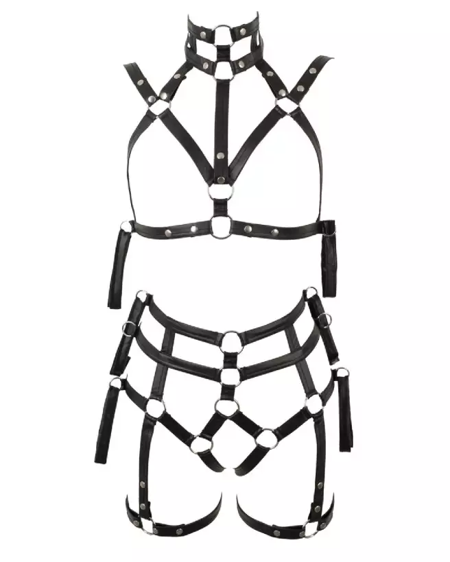Image de Bad Kitty Bondage Set L/XL - Harnais de qualité pour expériences BDSM-7