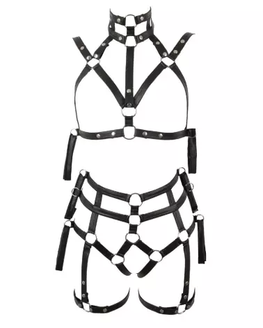 Image de Bad Kitty Bondage Set L/XL - Harnais de qualité pour expériences BDSM-7