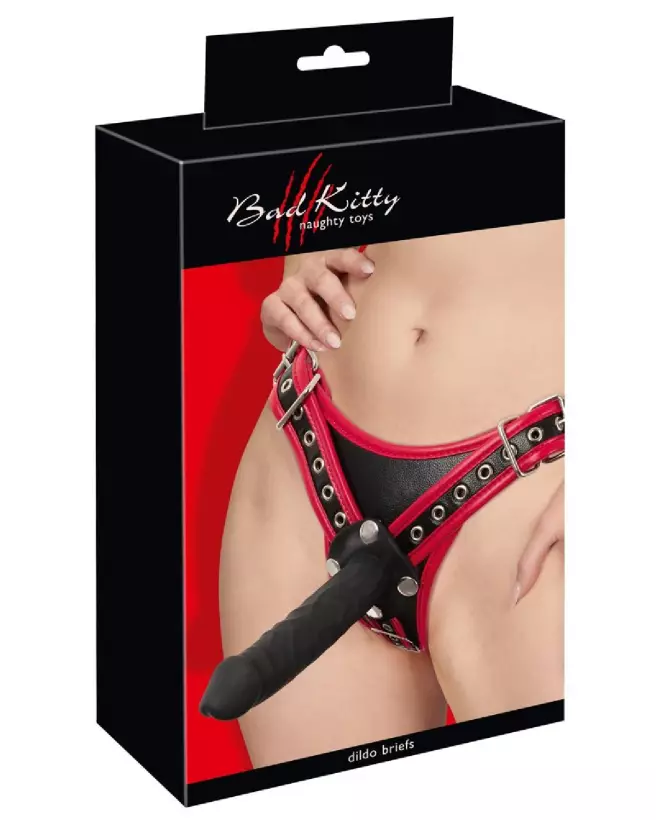 Harnais Bad Kitty S/M pour godes ceintures, confort et style-1