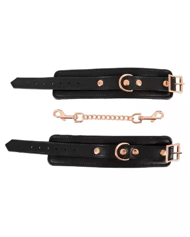 Menottes Bad Kitty Cuffs noires confortables et ajustables pour jeux érotiques-6