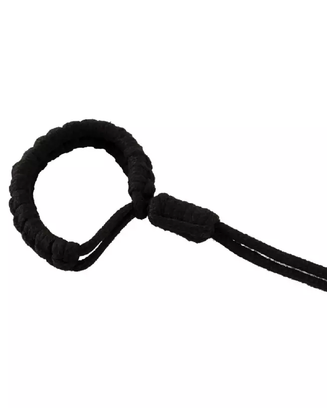 Photo des menottes Bad Kitty Handcuffs 2 en coton pour bondage, style Shibari, ajustement facile-4