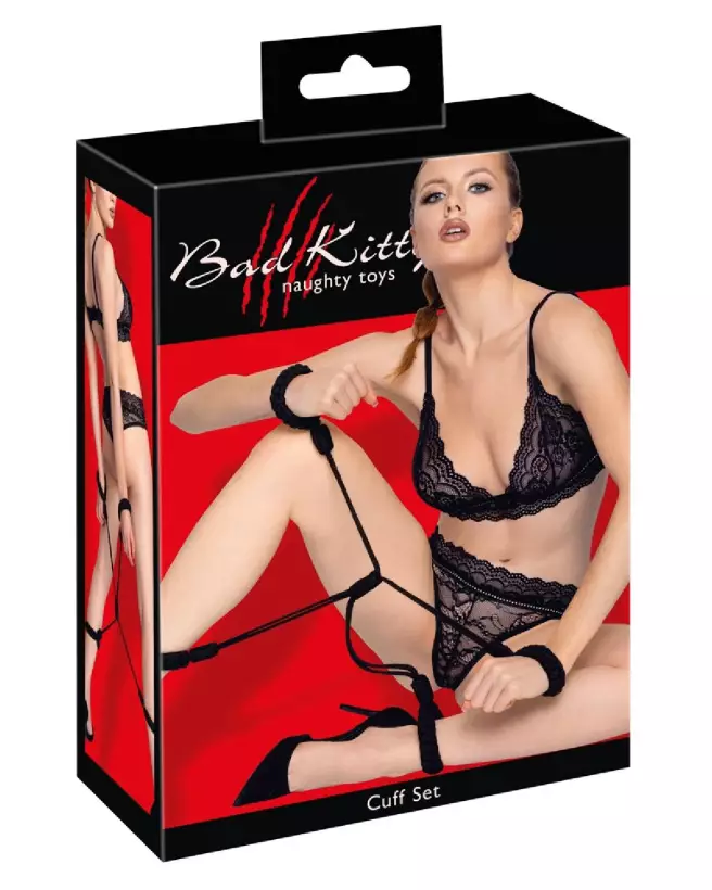 Image des menottes Bad Kitty Handcuffs 1 pour jeux de rôle et bondage sécurisé-1