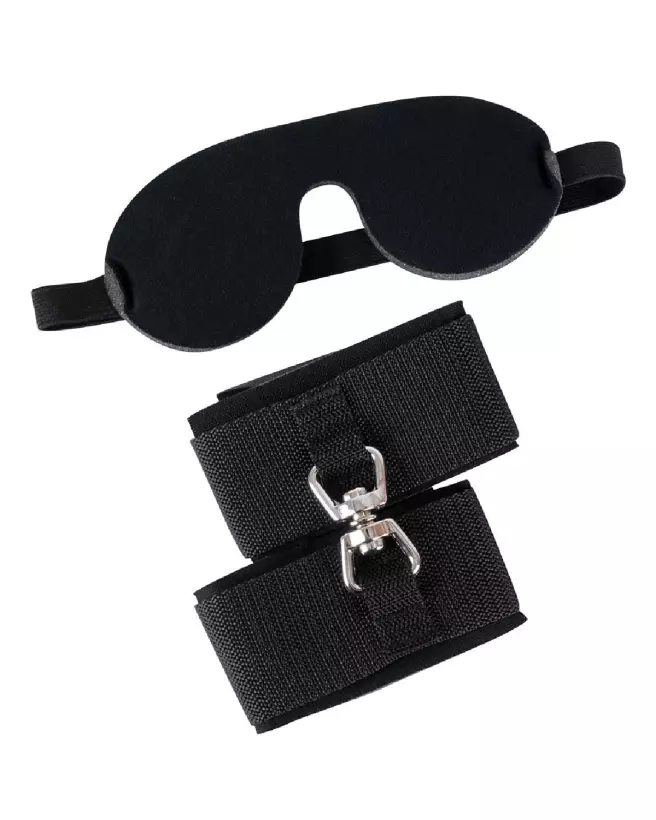Menottes Bad Kitty Blindfold pour jeux érotiques et domination douce-3