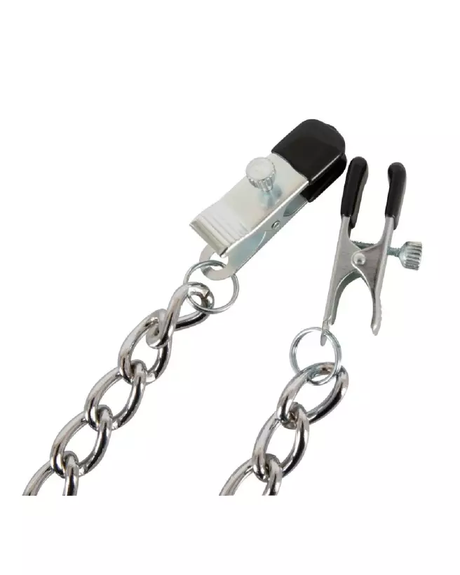 Image BK Chain avec pinces à tétons et clitoris de Bad Kitty pour stimulation érotique-5