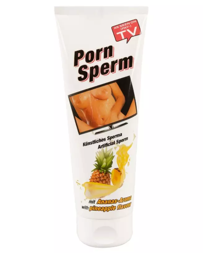 Image de lubrifiant Porn Sperm Pineapple 250 ml effet sperme réaliste-1