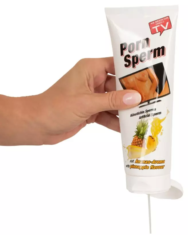 Image de lubrifiant Porn Sperm Pineapple 250 ml effet sperme réaliste-4