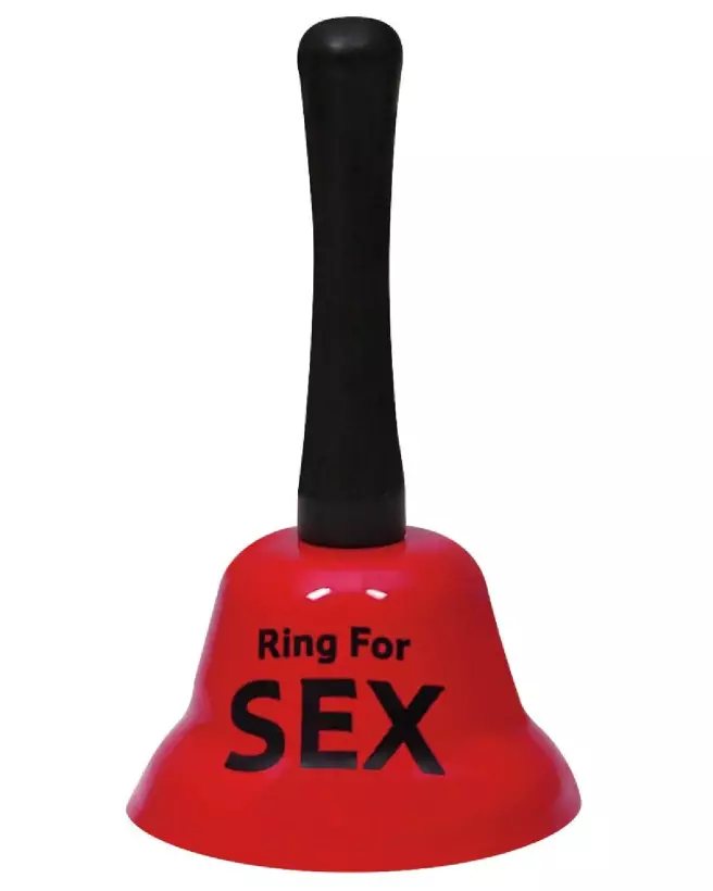 Cloche Ring for Sex rouge par Fun Times, cadeau humoristique pour adultes-2