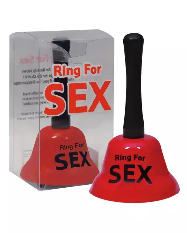 Cloche Ring for Sex rouge par Fun Times, cadeau humoristique pour adultes-4