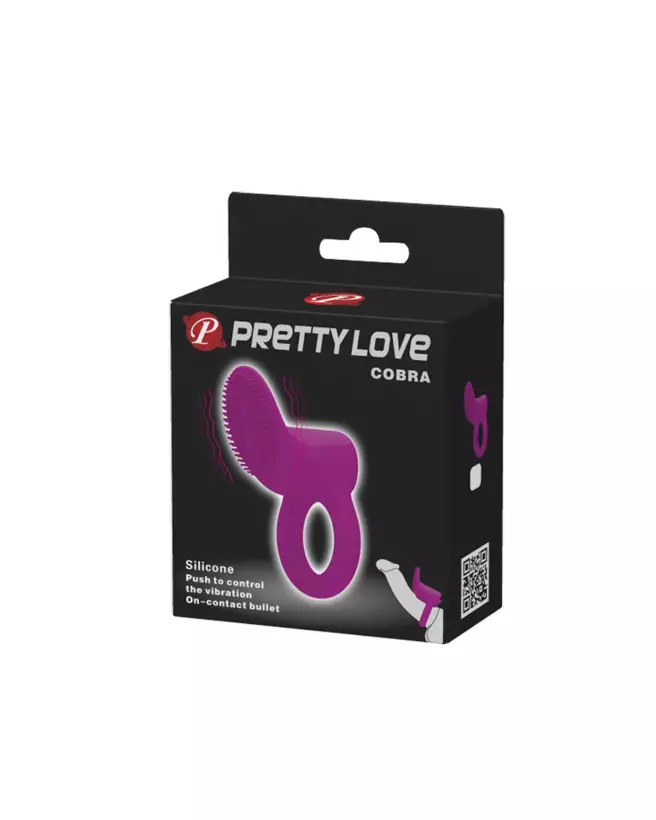 Cockring vibrant Pretty Love Cobra Rose pour endurance et plaisir-2
