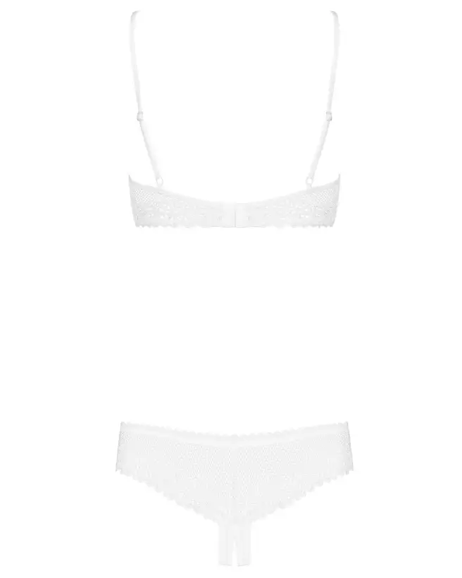 Ensemble Alabastra 2 pcs Blanc Obsessive en lingerie fine élégante-6
