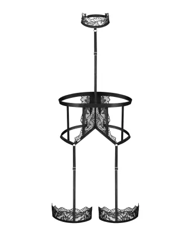 Harnais Hersis pour femme par Obsessive, guêpière corset, serre-taille élégant-4