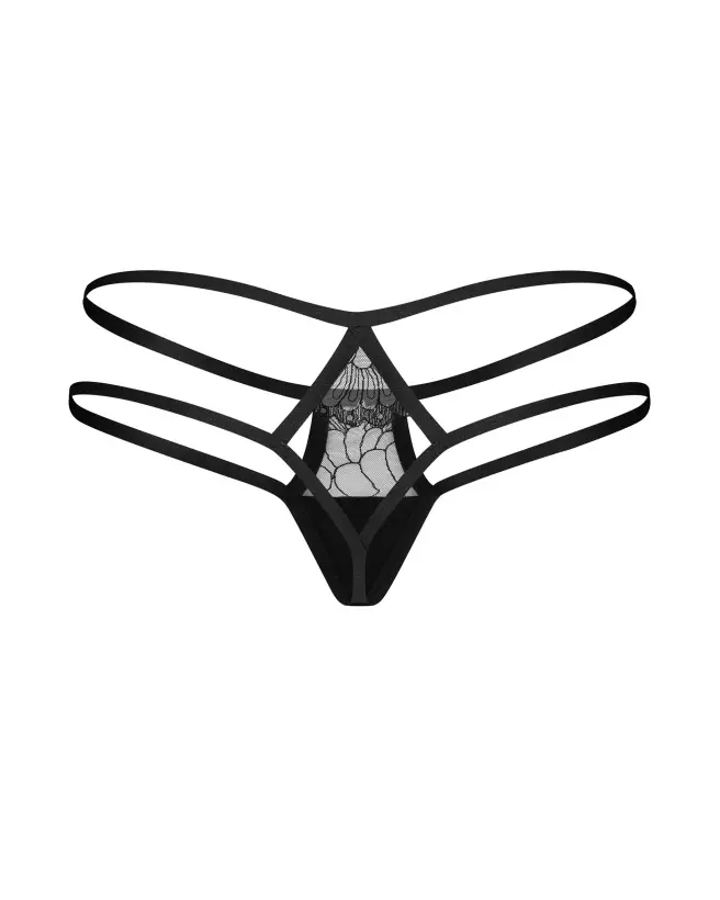 Image de la culotte noire Arrowel de Obsessive, lingerie féminine élégante et confortable-7