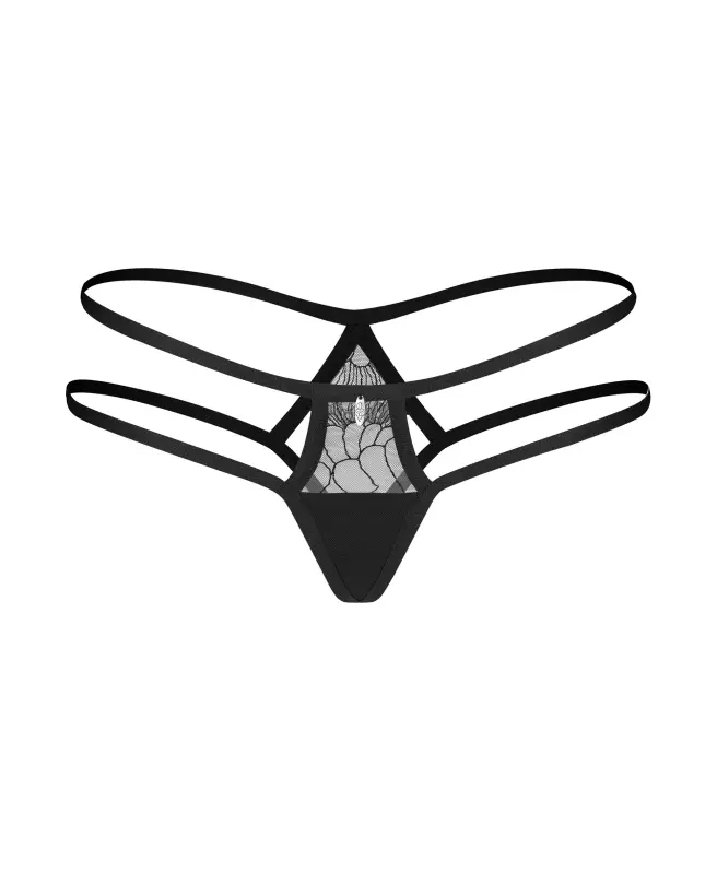 Image de la culotte noire Arrowel de Obsessive, lingerie féminine élégante et confortable-8