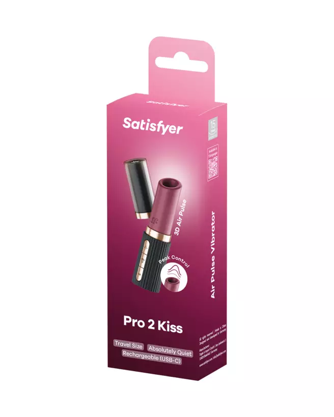 Image du Satisfyer Pro 2 Kiss, stimulateur clitoridien innovant et discret-2