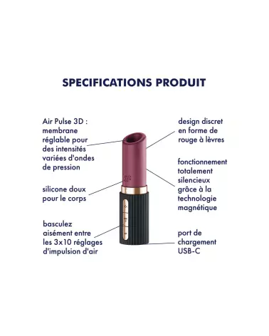 Image du Satisfyer Pro 2 Kiss, stimulateur clitoridien innovant et discret-3
