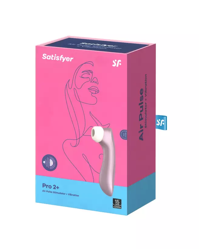 Image du Satisfyer Pro 2+ Parme, stimulateur clitoridien avancé-2