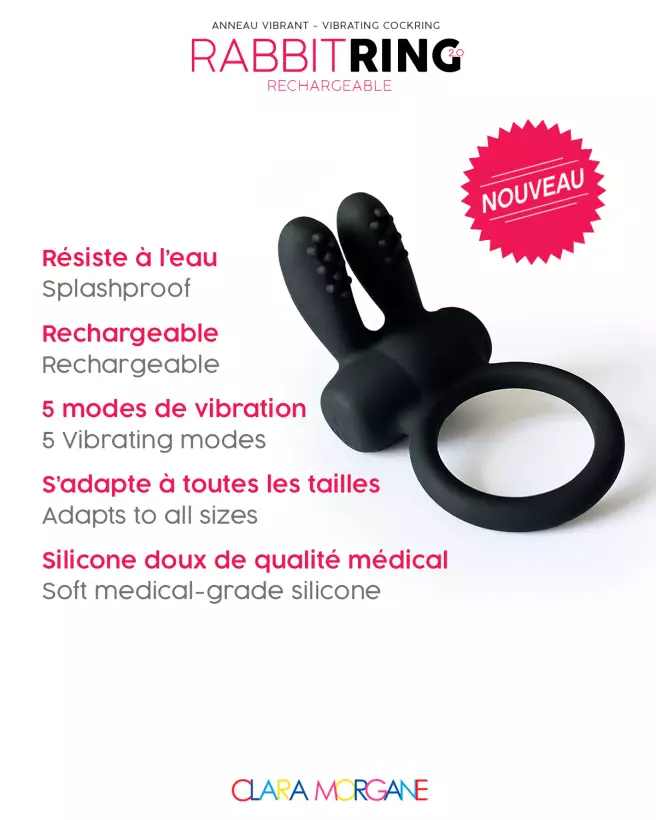 Rabbit Ring Rechargeable Clara Morgane - image 7