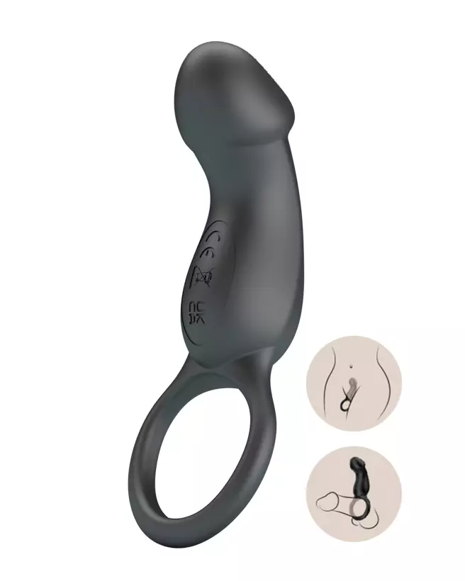 Image du cockring vibrant Pretty Love Trae, jouet érotique pour couple enhancing performance et plaisir.-1