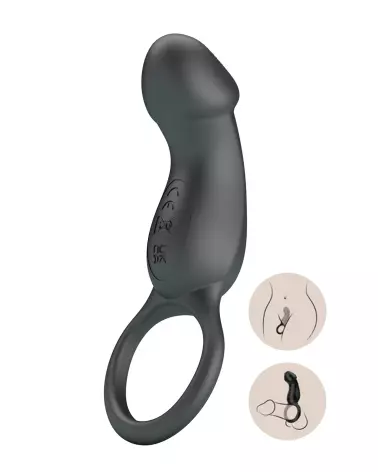 Image du cockring vibrant Pretty Love Trae, jouet érotique pour couple enhancing performance et plaisir.-1