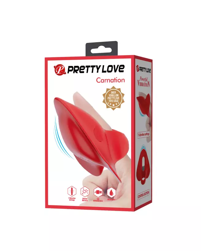 Image du doigt stimulant PRETTY LOVE CARNATION, jouet intime discret et puissant-3