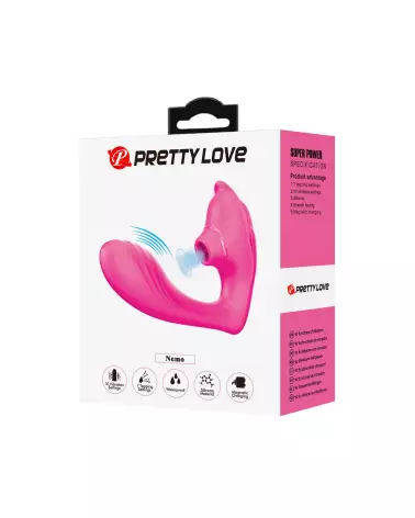 Image du vibromasseur Pretty Love Nemo, design élégant et ergonomique, idéal pour stimulation clitoridienne et du point-2